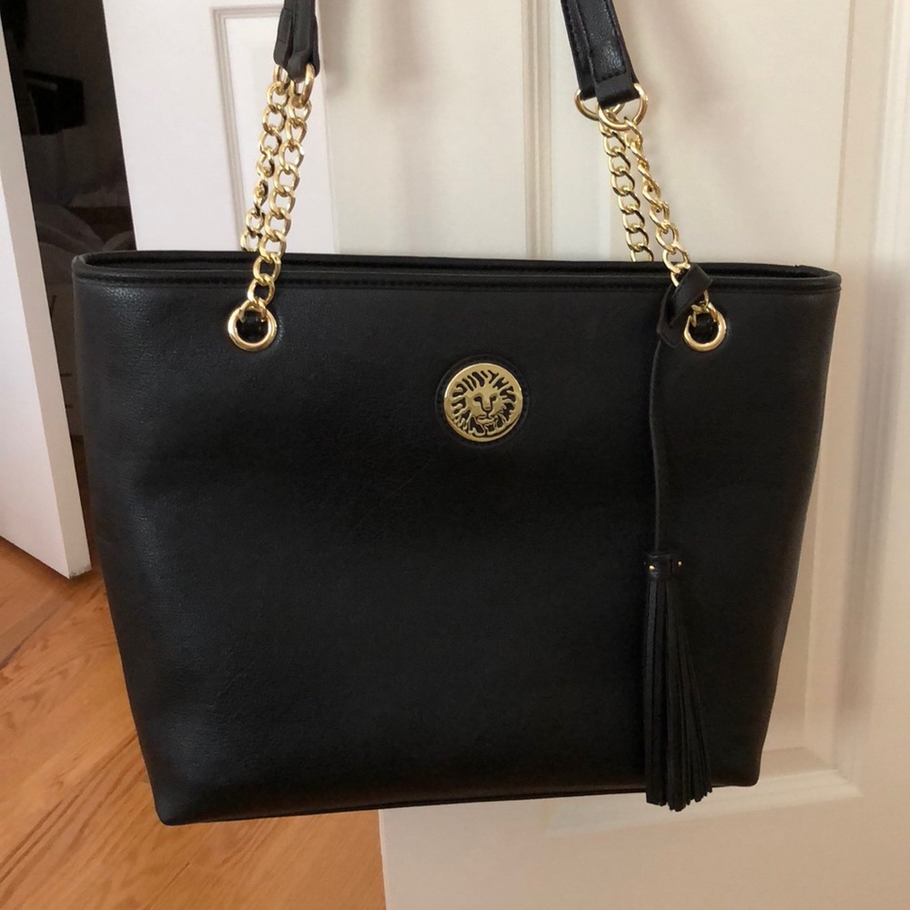 Anne Klein black tote bag